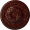 Ekena Millwork Amelia Ceiling Medallion (Fits Canopies up to 2 3/8"), 19 5/8"OD x 3/4"P, Brushed Mahogany CM20AMBMF - alternate 1